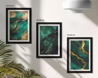 3-piece abstract stone pattern wall art set elegant patterns