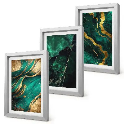 3-piece abstract stone pattern wall art set elegant patterns