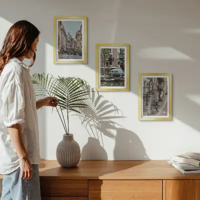 Photo frame wall City quiet views of buildings