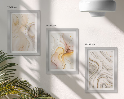 Photo frame wall Abstract warm patterns elegant motifs