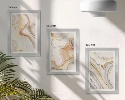 3-piece abstract wall art set with linear motifs for stylish room decoration