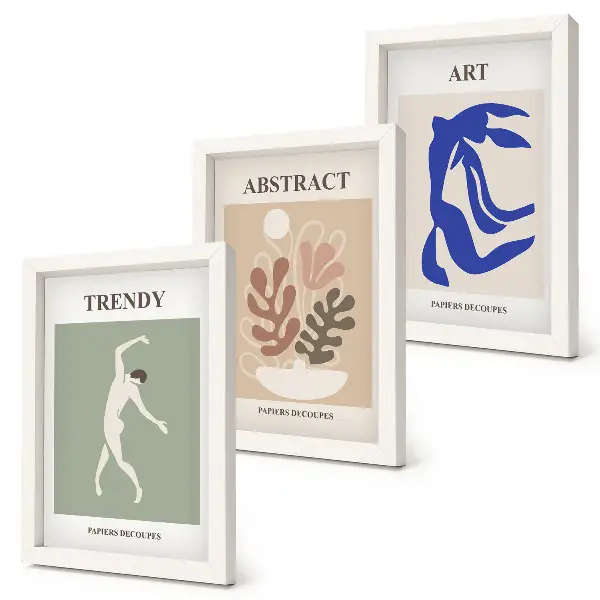 Photo frame wall Stylish figures and plants posters by Henri Matisse