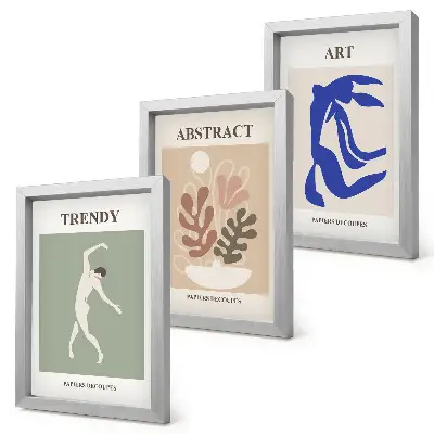 Photo frame wall featuring stylish plant and figure posters by Henri Matisse