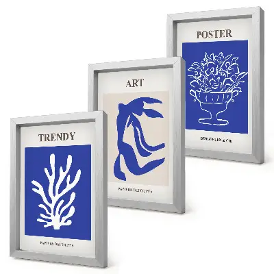 Photo frame wall gallery set with Henri Matisse abstract art posters