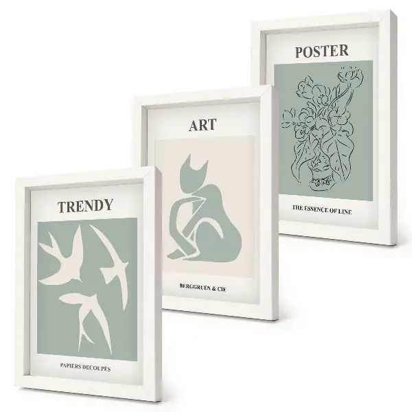 3-piece wall art set Stylish illustrations by Henri Matisse