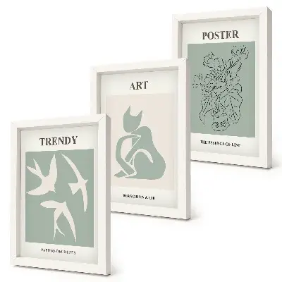 3-piece Henri Matisse wall art set stylish illustration prints