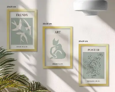3-piece Henri Matisse wall art set stylish illustration prints
