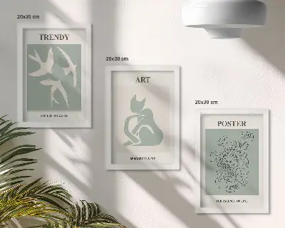 3-piece wall art set Stylish illustrations by Henri Matisse