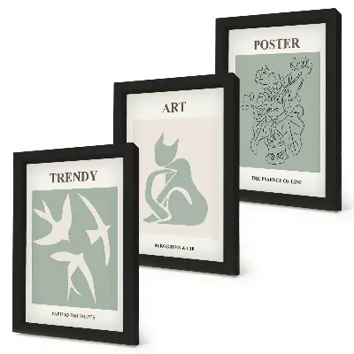 3-piece wall art set Stylish illustrations by Henri Matisse