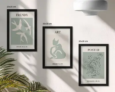 3-piece Henri Matisse wall art set stylish illustration prints