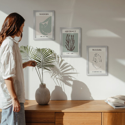 Photo frame wall Stylish paintings with abstract motifs by Henri Matisse