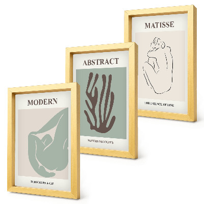 Photo frame wall Stylish paintings with abstract motifs by Henri Matisse