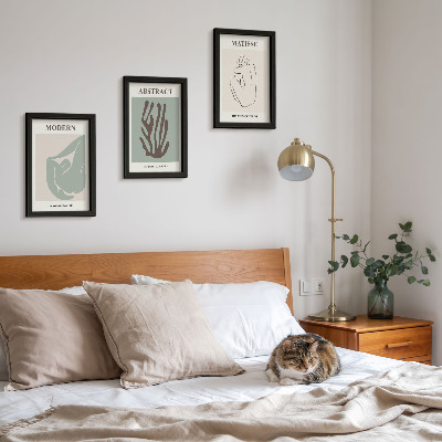 Photo frame wall Stylish paintings with abstract motifs by Henri Matisse