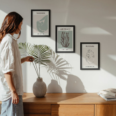 Photo frame wall Stylish paintings with abstract motifs by Henri Matisse