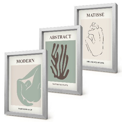 Photo frame wall Stylish paintings with abstract motifs by Henri Matisse