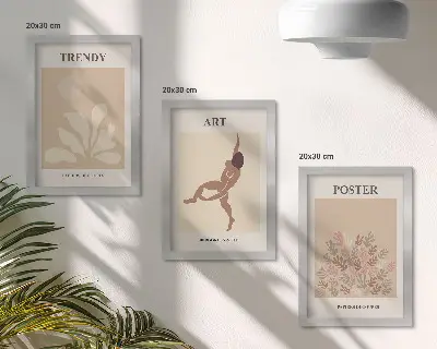 Photo frame wall gallery with Abstract forms and figures by Henri Matisse