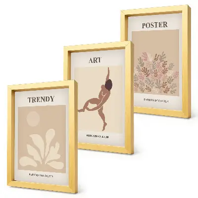 Photo frame wall gallery with Abstract forms and figures by Henri Matisse