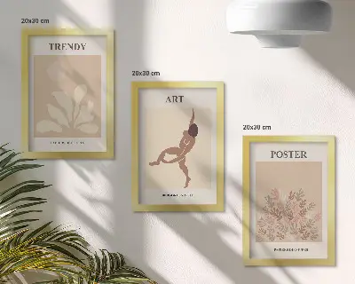 Photo frame wall gallery with Abstract forms and figures by Henri Matisse