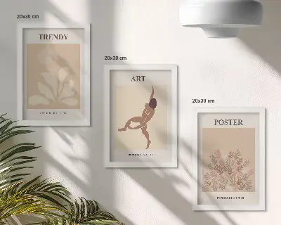 Photo frame wall gallery with Abstract forms and figures by Henri Matisse
