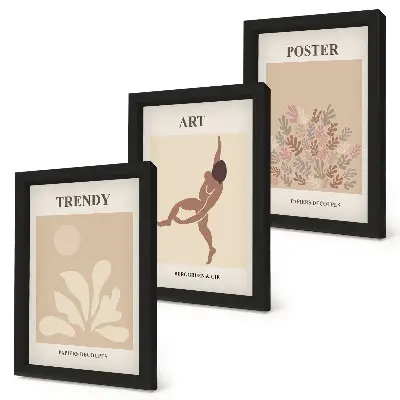Photo frame wall gallery with Abstract forms and figures by Henri Matisse