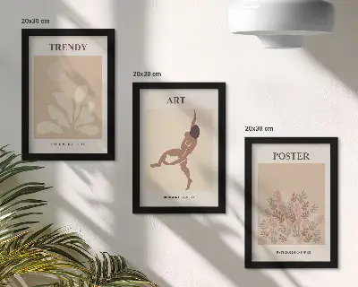 Photo frame wall gallery with Abstract forms and figures by Henri Matisse
