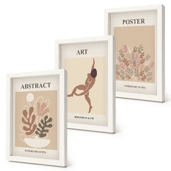 Photo frame wall Stylish abstract compositions by Henri Matisse