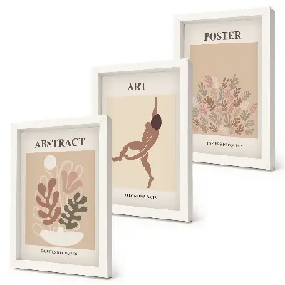 Photo frame wall Stylish abstract compositions by Henri Matisse