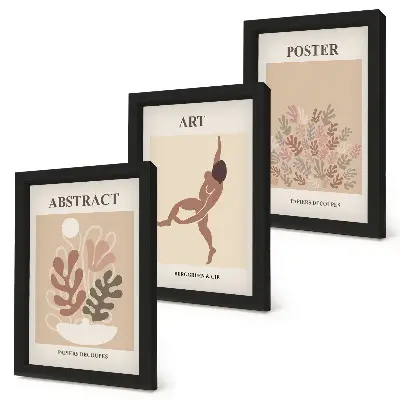 Photo frame wall Stylish abstract compositions by Henri Matisse