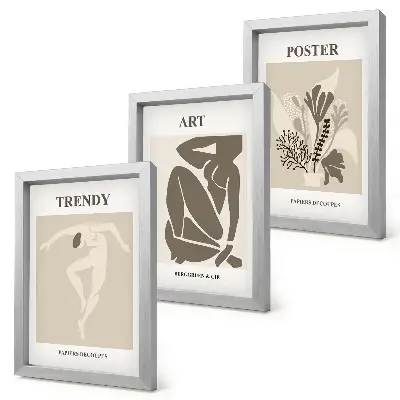 Human Figures with Plants by Henri Matisse framed triptych