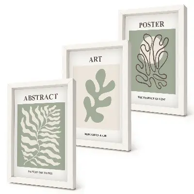 Photo frame wall with floral patterns posters by Henri Matisse