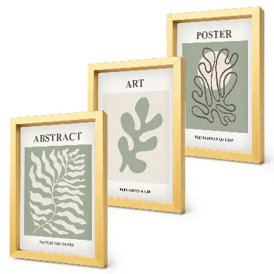 Photo frame wall with floral patterns posters by Henri Matisse