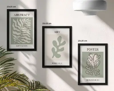 Photo frame wall with floral patterns posters by Henri Matisse
