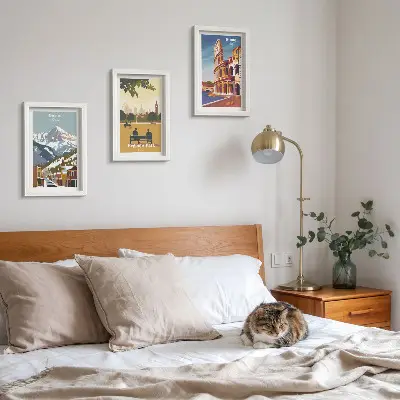 Photo frame wall featuring scenic views of Ouray Park in London and the Colosseum in Rome