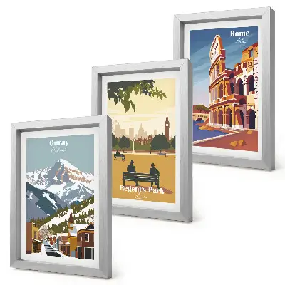 Photo frame wall featuring scenic views of Ouray Park in London and the Colosseum in Rome