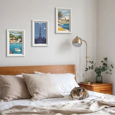 3-Piece Wall Art Set coastal city architecture views