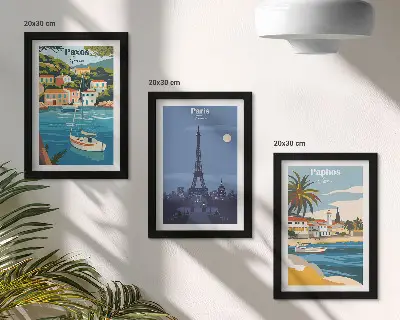 3-Piece Wall Art Set coastal city architecture views