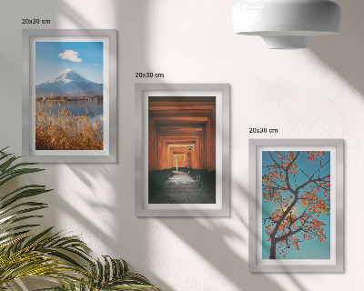 Photo frame wall Japanese landscapes, nature and architecture of Asia