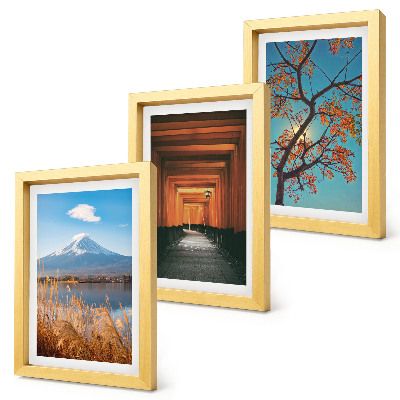 Photo frame wall Japanese landscapes, nature and architecture of Asia