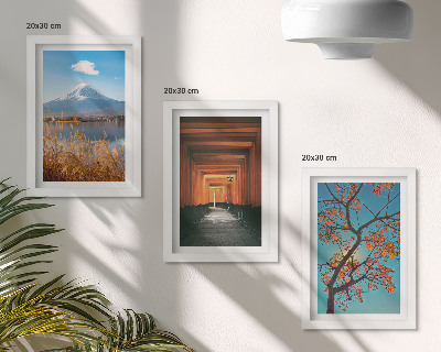 Photo frame wall Japanese landscapes, nature and architecture of Asia