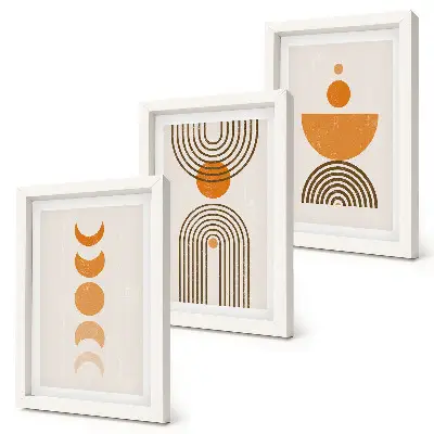 Photo frame wall Boho minimalist decorative design