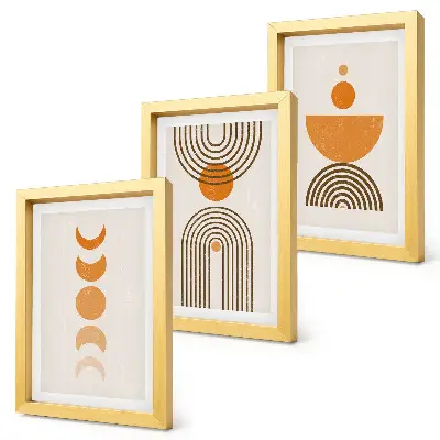 Photo frame wall Boho minimalist decorative design