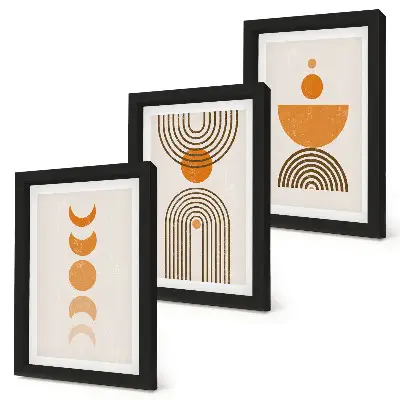Photo frame wall Boho minimalist decorative design