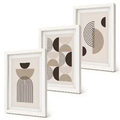 Photo frame wall Abstract geometric patterns minimalism