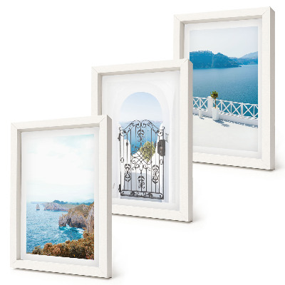 Photo frame wall Sea view with Greek architecture