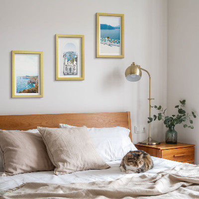 Photo frame wall Sea view with Greek architecture
