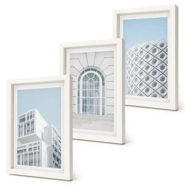 Photo frame wall gallery set modern architecture minimalism and geometry theme