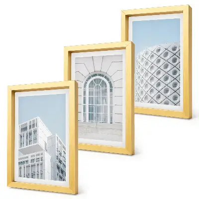 Photo frame wall gallery set modern architecture minimalism and geometry theme