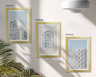 Photo frame wall gallery set modern architecture minimalism and geometry theme