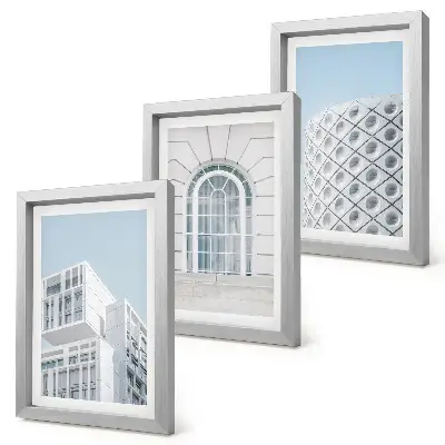 Photo frame wall Modern architecture minimalism and geometry