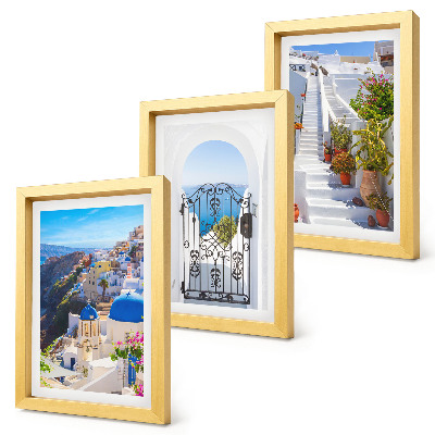 Photo frame wall Views of Santorini Greek architecture of Oia
